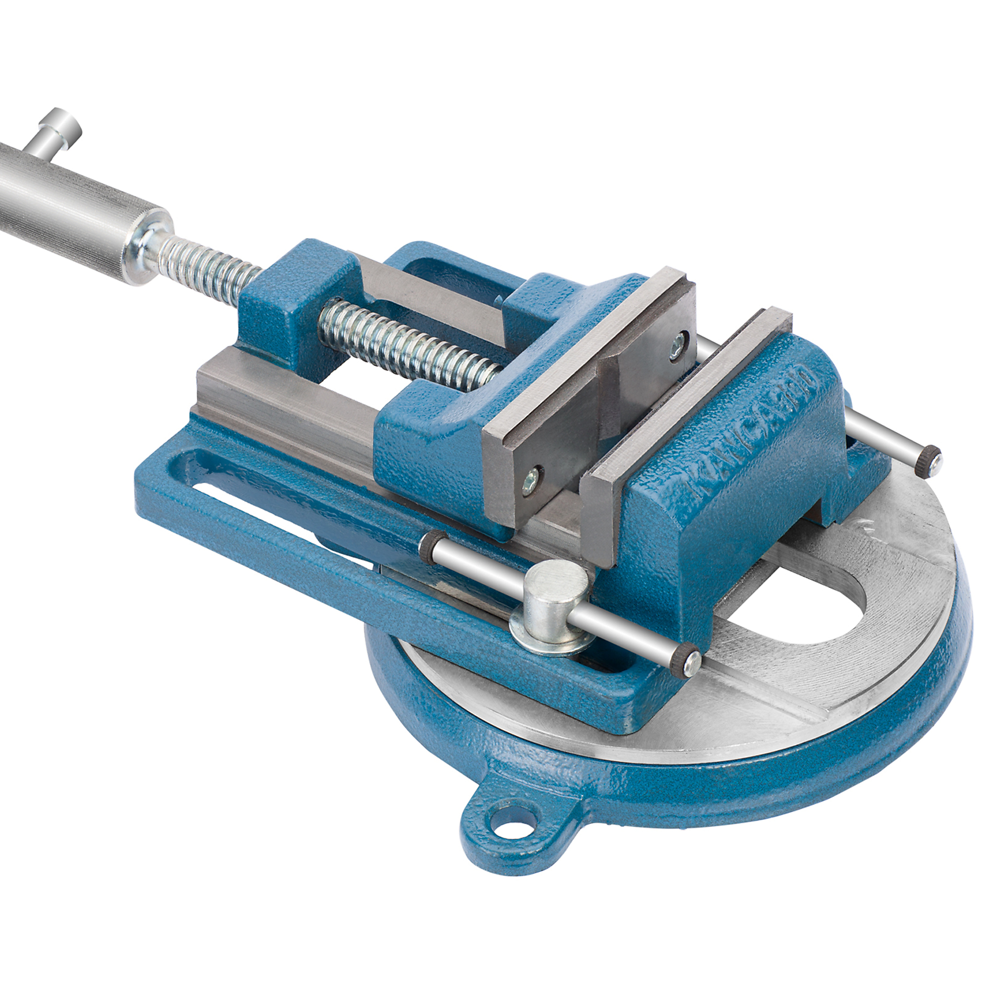 KANCA Swivel Drill Press Vise - 4in. Jaw Width, 4in. Jaw Capacity, Cast Iron, Hardened Alloy Steel Jaws, Model# Drillo